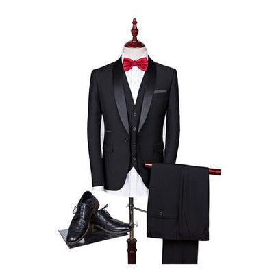 Mens Suits 3Pcs Formal Casual Slim High Quality Stylish Sets